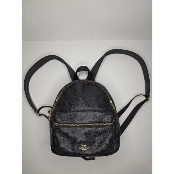 Coach Handbags - Coach Mini Small Charlie Backpack Pebbled Leather Black F28995